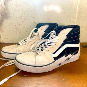Vans Sk8-Hi 'Bolt - Antique White Black size 7 1/2 men’s size 9 women’s